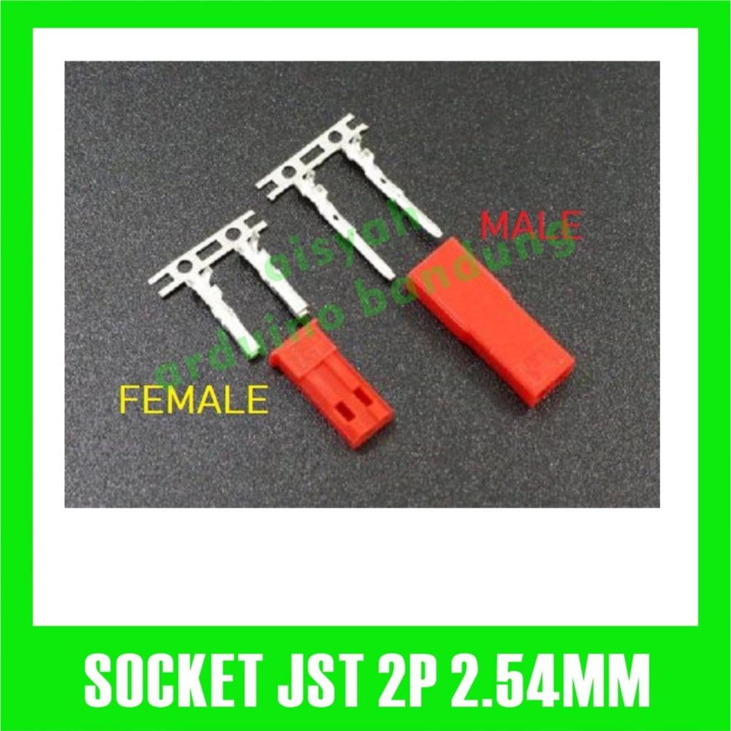 Jual Red JST 2p battery Lipo Connector 2 p Pin 2pin merah Konektor ...