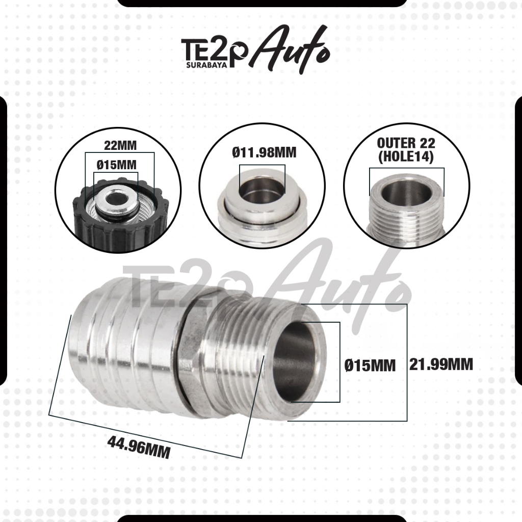 Jual Te2p Auto Adaptor Quick Release 1/4