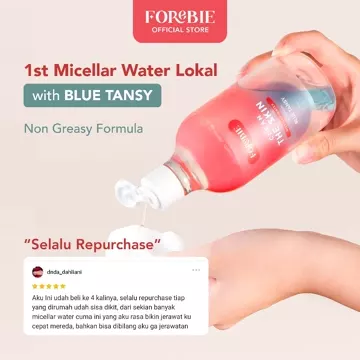 Forebie Clean The Skin Micellar Water Infused With Blue Tansy Pembersih Wajah Lembut Menenangkan