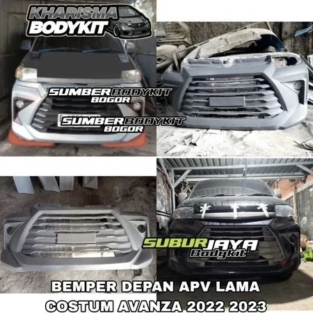 Jual BEMPER DEPAN APV OLD COSTUM MODEL AVANZA 2022-2024 bemper custom ...