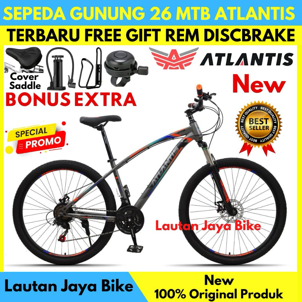 Jual Sepeda Gunung 26 MTB Atlantis 730 Rem Discbrake Operangigi free ...