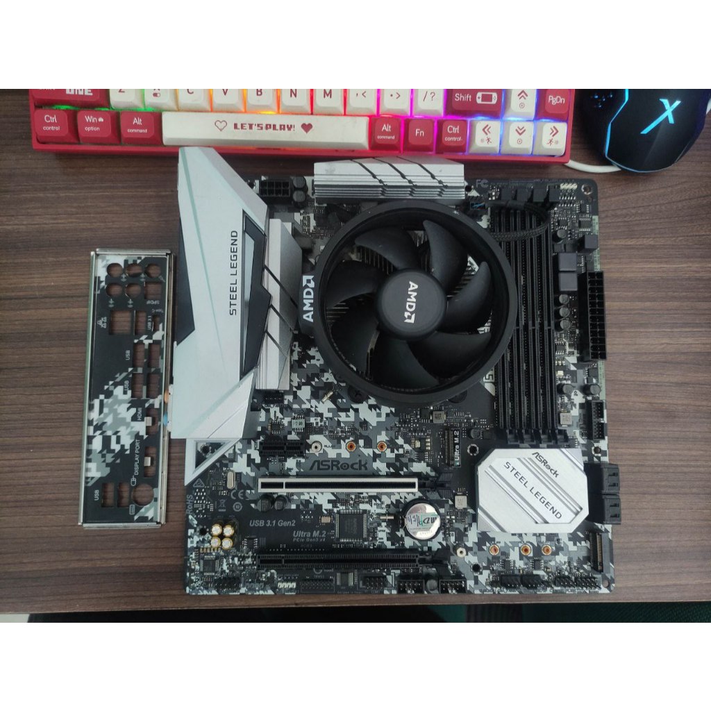 CPU ASRock Steel Legend B450 + Ryzen 7 2700X ASRock > B450 Steel Legend