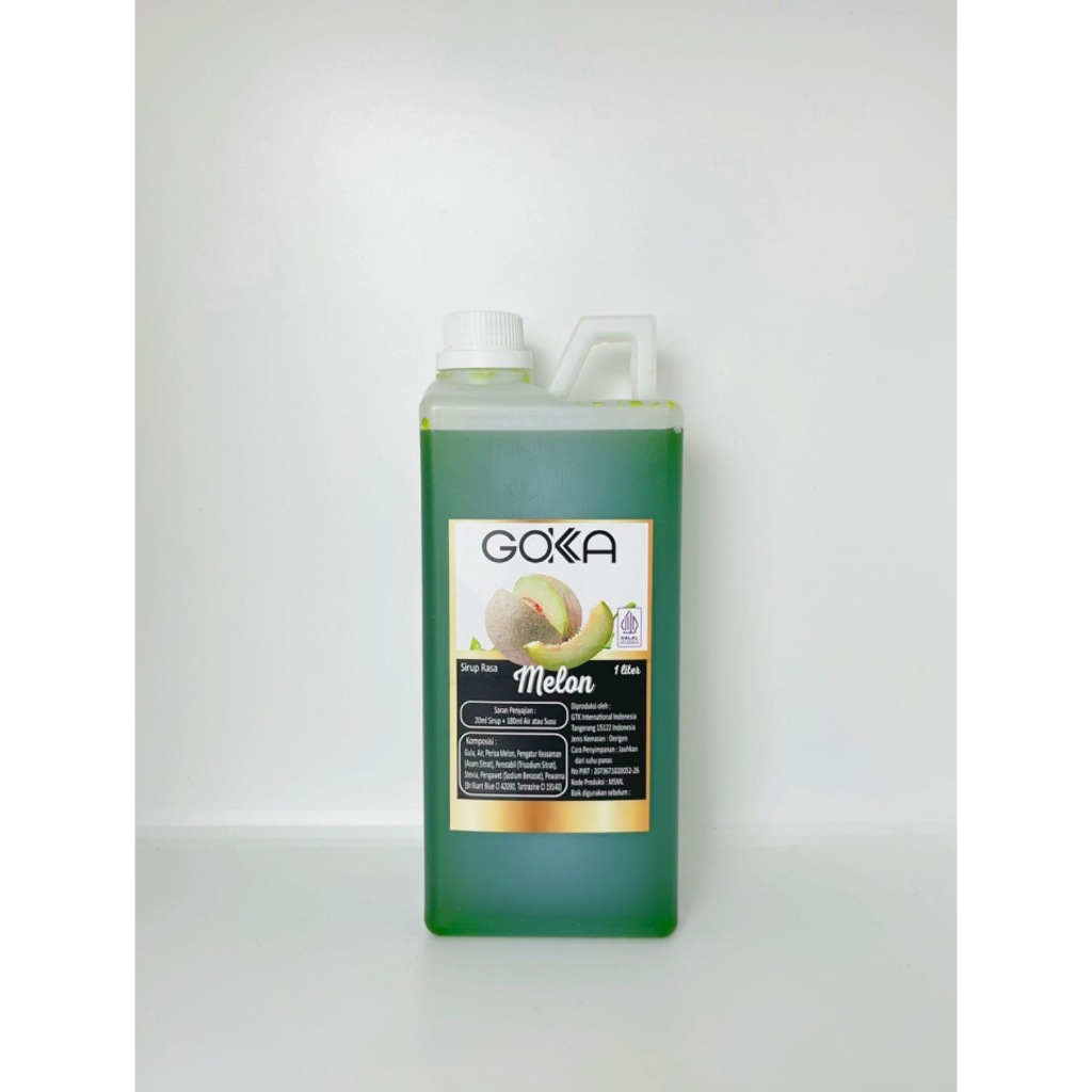Jual Sirup Gokka Rasa Melon / Minuman Syrup Gokka Rasa Melon 1 Liter ...