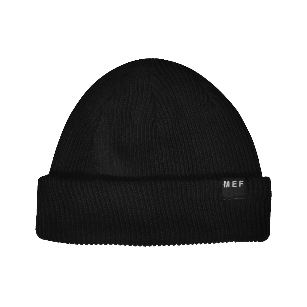 Jual MEF Beanie Kupluk Hitam Black | Shopee Indonesia