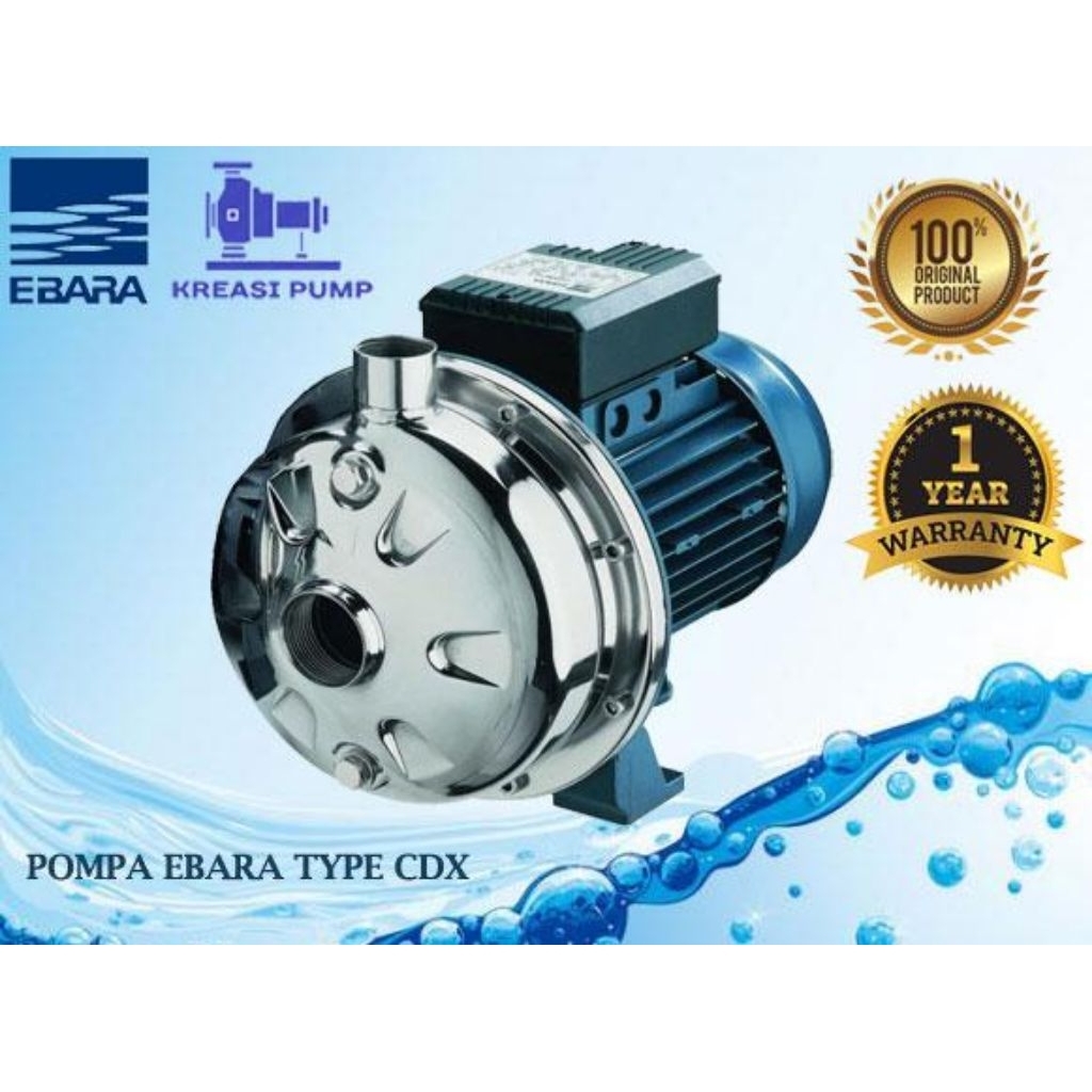Jual POMPA EBARA CDX 90/10 3PHASE 380V CENTRIFUGAL PUMP STAINLESS ...