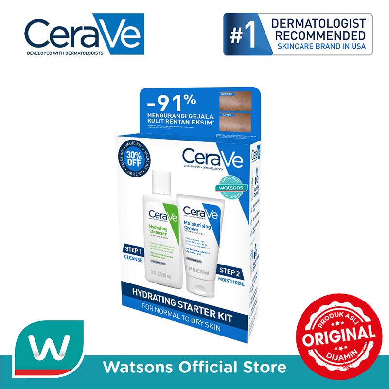 Jual CeraVe Hydrating Starter Kit - for Normal/Dry Skin | Shopee Indonesia
