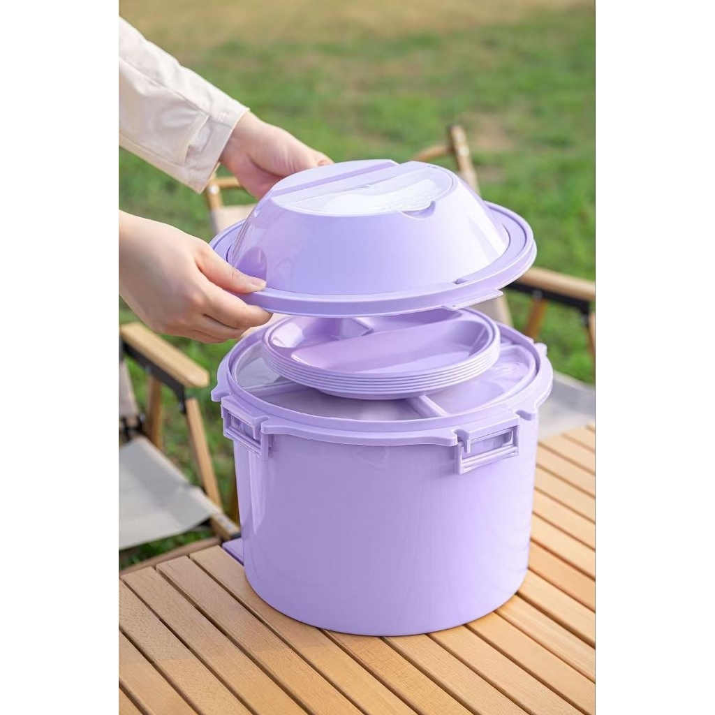 Jual 32 in 1 picnic set rantang piknik tupperware set rantang pinkik ...