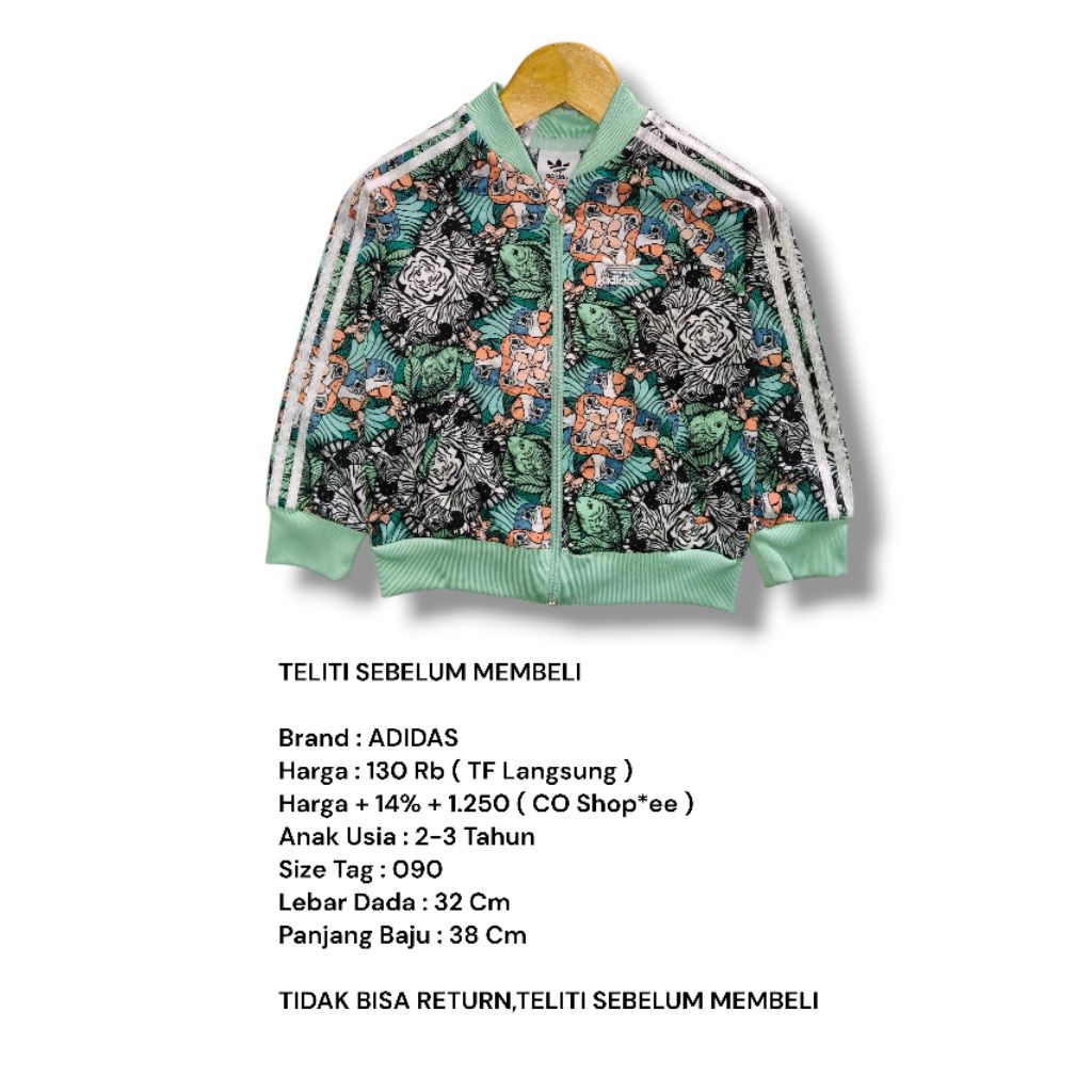 JAKET ADIDAS TRACKTOP ANAK