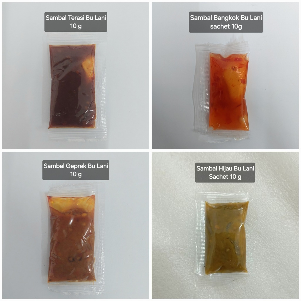 Jual Bu Lani Sambal Terasi Geprek Bawang Hijau Saus Bangkok Sachet