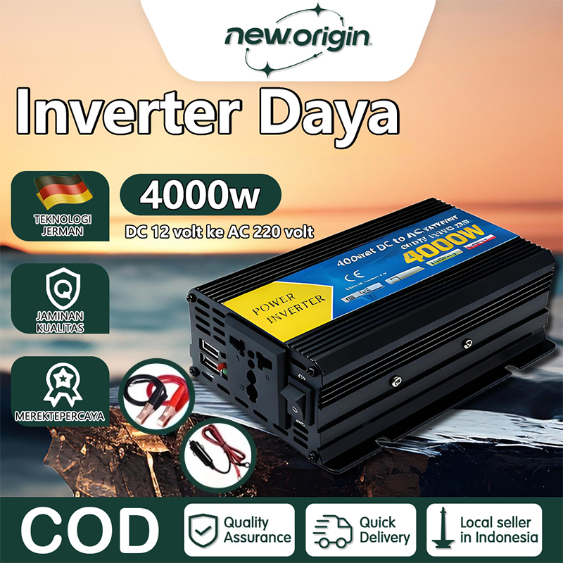 Jual 4000W/6000W Mobil Inverter Inverter Mobile Portable 12V DC Ke 220V ...