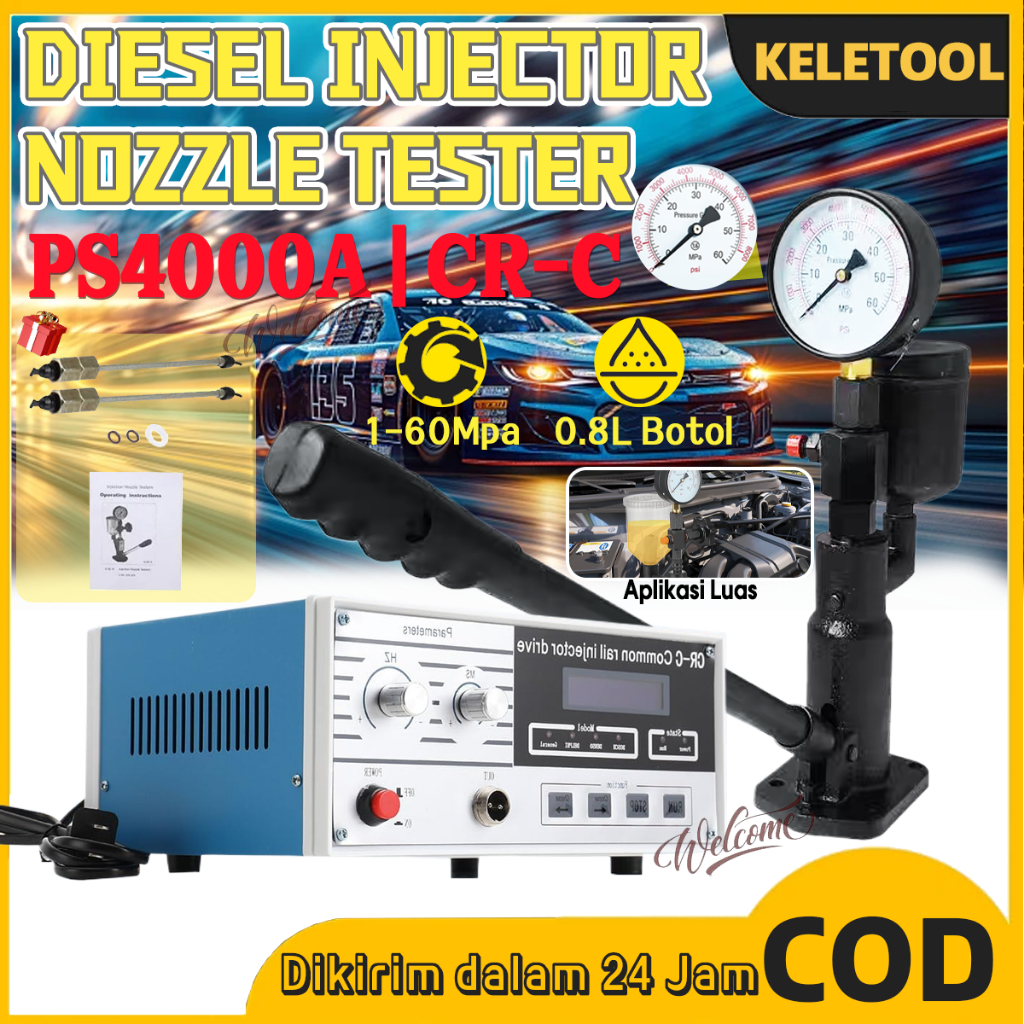 Jual CRC PS400A Nozzle Injector Tester Multifunction Diesel Common Rail ...