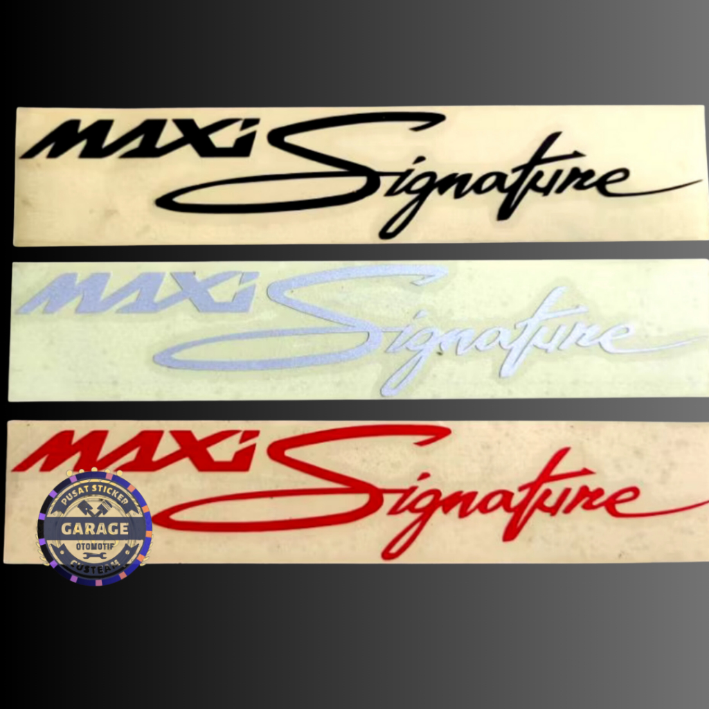 Jual Stiker Maxi Signature Aerox, Lexi,Xmax, Yamaha/Sticker Maxi ...