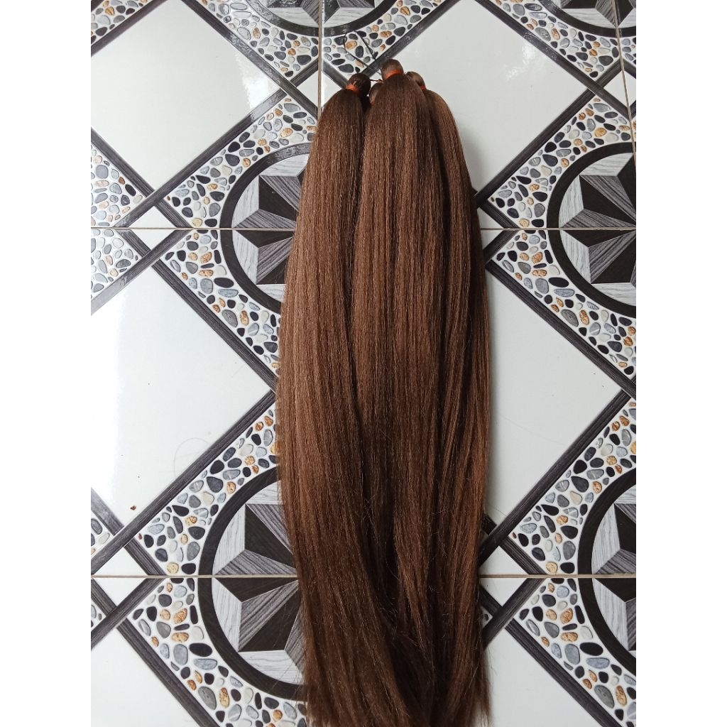 Jual rambut Cemara polos, coklat kopi | Shopee Indonesia