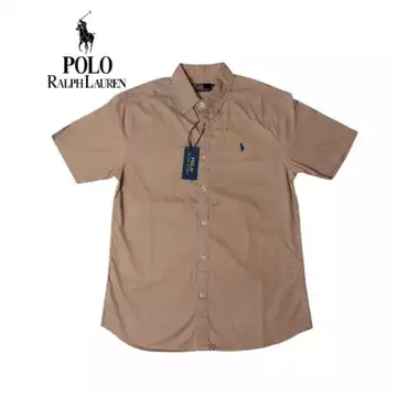 Kemeja Polo Ralph Lauren Pria Lengan Pendek Bordir Slim Fit