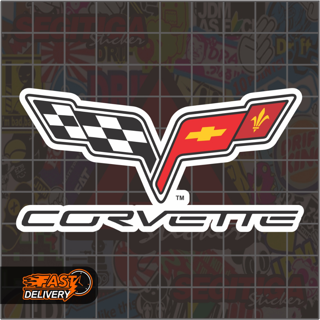 Jual Sticker Corvette Logo Ukuran 9 x 4.5 Cm | Shopee Indonesia