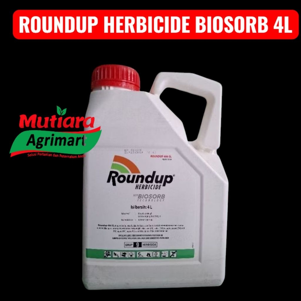 Jual ROUNDUP 486SL @4L // HERBICIDE BIOSORB// HERBISIDA ROUNDUP ...