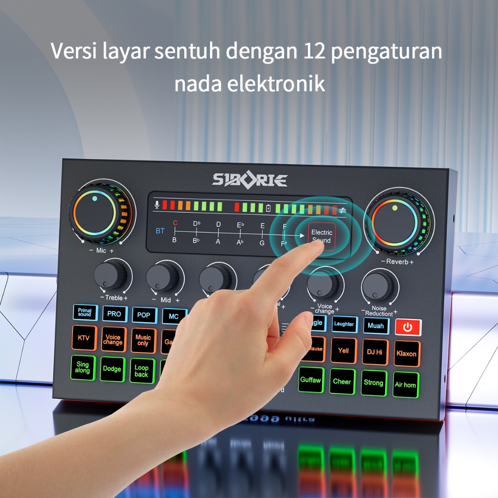 Jual Siborie F999 Ultra Sound Card Audio USB External Layar sentuh ...