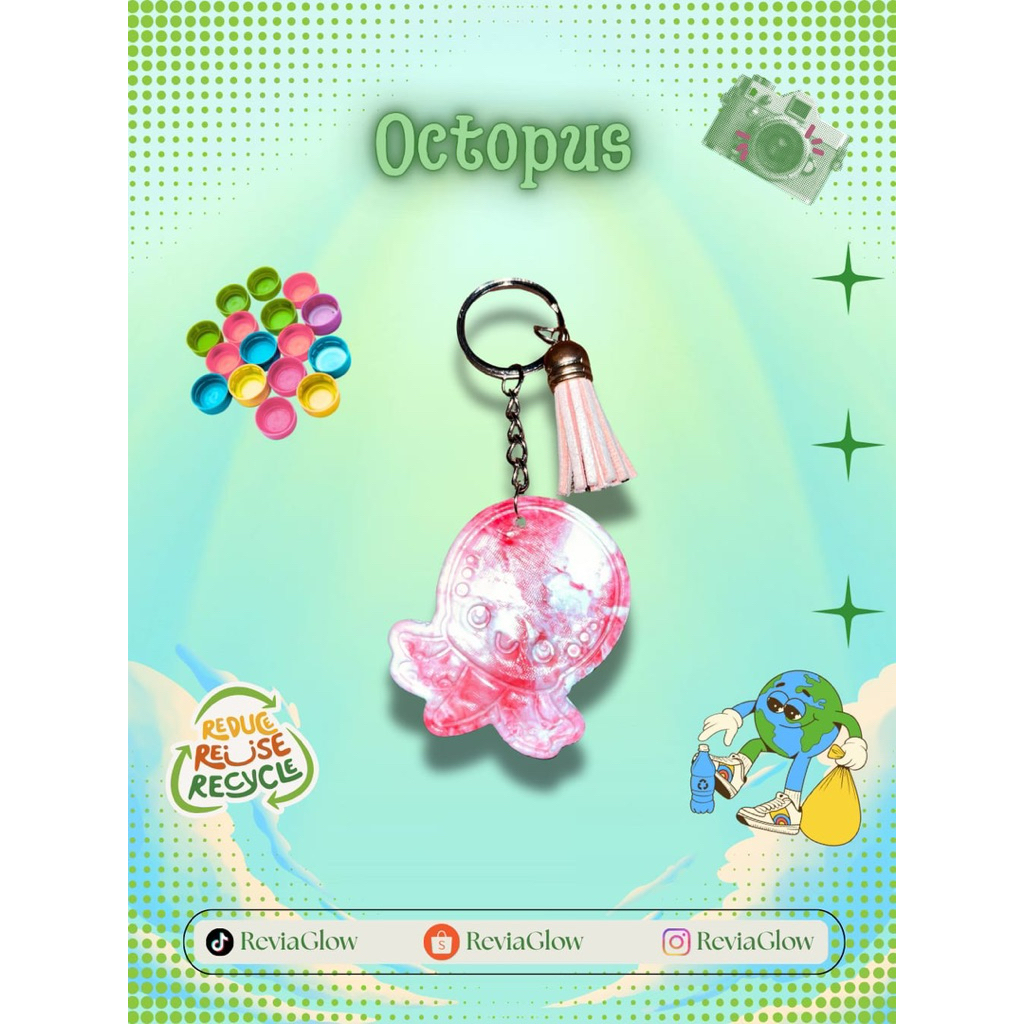 Jual [Batch 2] Keychain handmade dari tutup botol plastik - Ramah ...