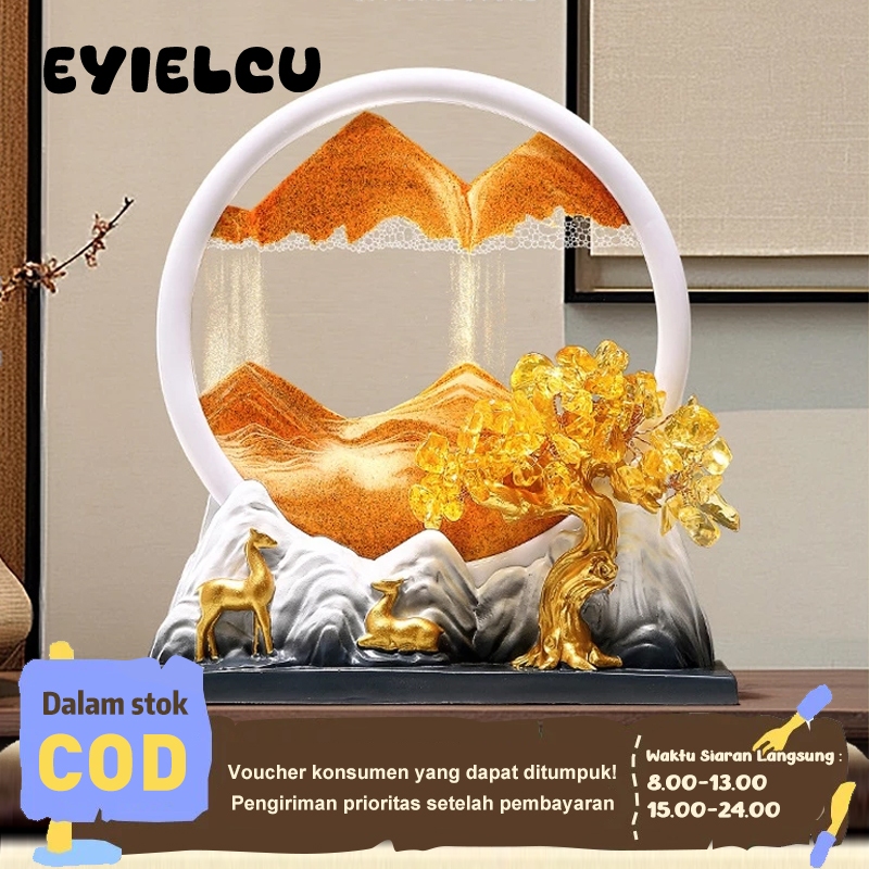 Eyre Penjualan Panas  Dekorasi pintu masuk rumah bergaya mewah modern dekorasi lukisan pasir yang mengalir keberuntungan kreatif dekorasi lukisan pasir kantor perabot bar lemari anggurModern luxury style home entrance decorations creative fortune