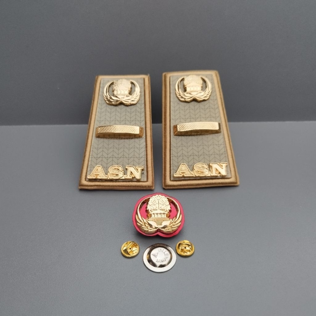 Jual Atribut ASN/PNS Pangkat 3A - Pin Korpri 3 Dimensi Full mika Glosy ...