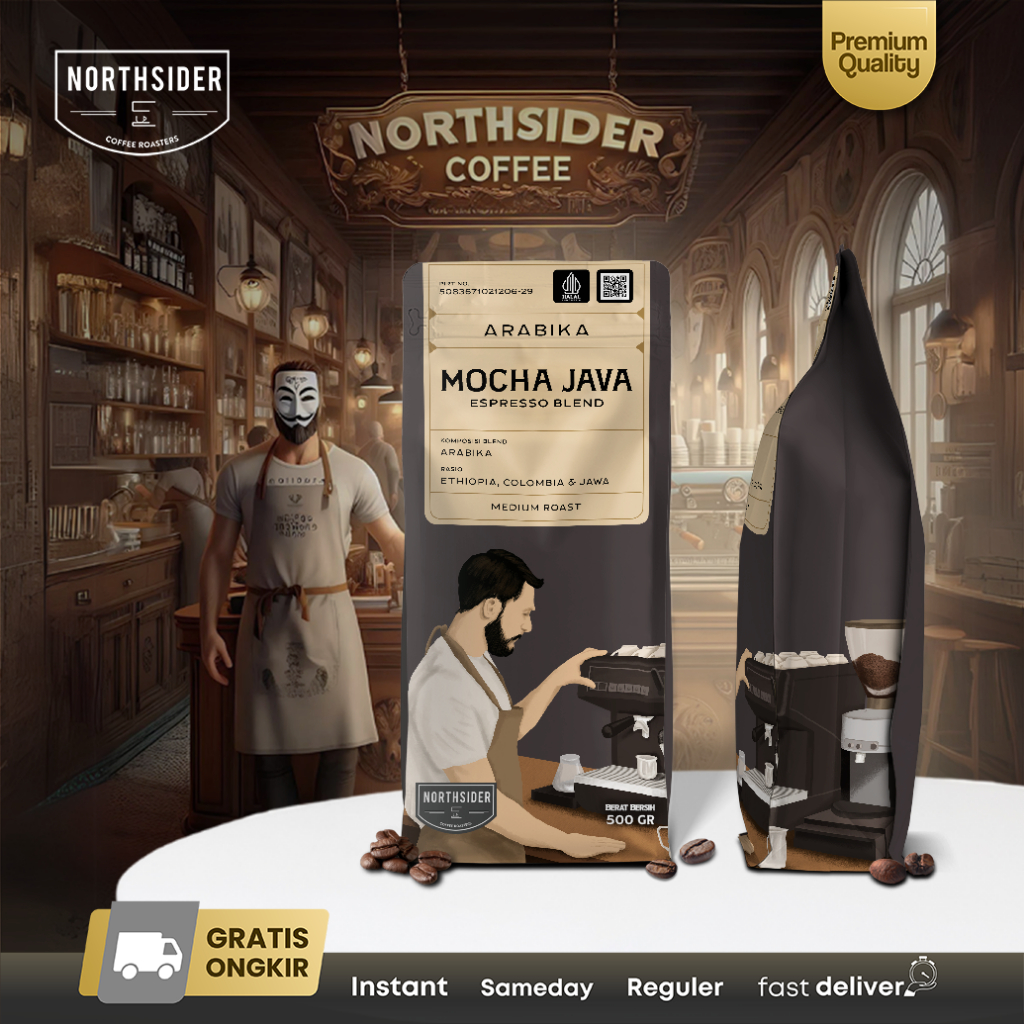 Jual Northsider Kopi arabika Mocha Java Espresso blend Cold brew coffee ...