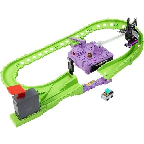 Hot Wheels Star Wars RacerVerse Track Set - Grogu's Great Race With 2 Die-Cast Cars