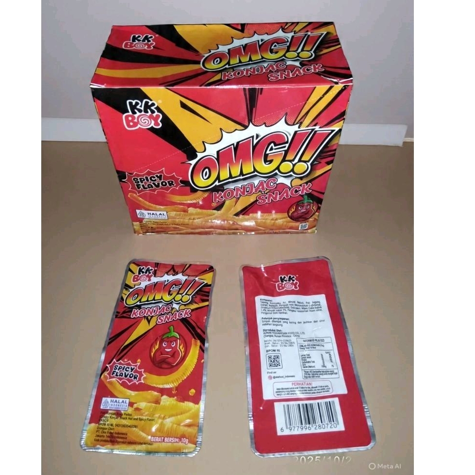 Jual OMG Konjac snack spicy 30pcs | Shopee Indonesia