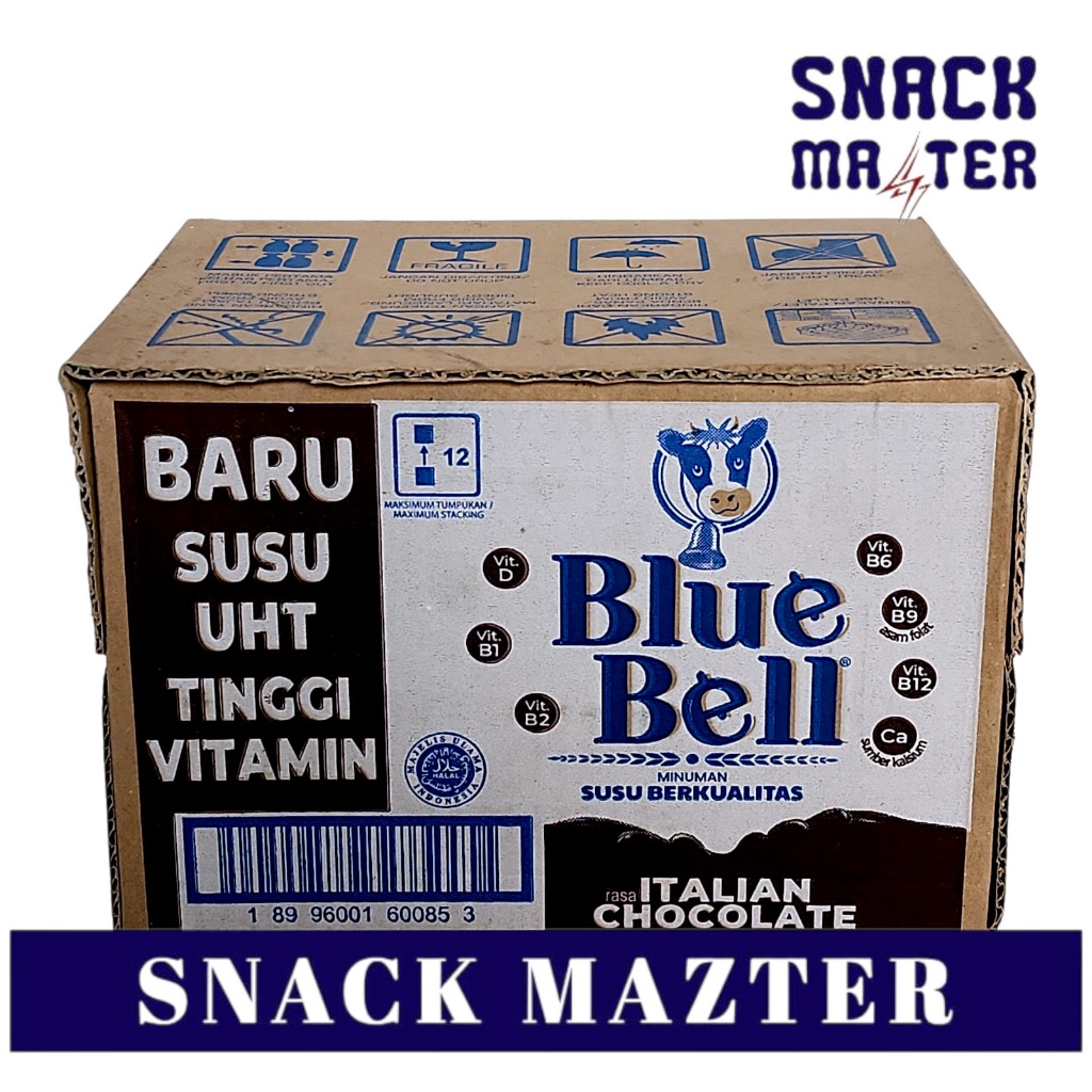 Jual Susu UHT Blue Bell Cokelat KARTON - Netto 200ml x 12 botol ...