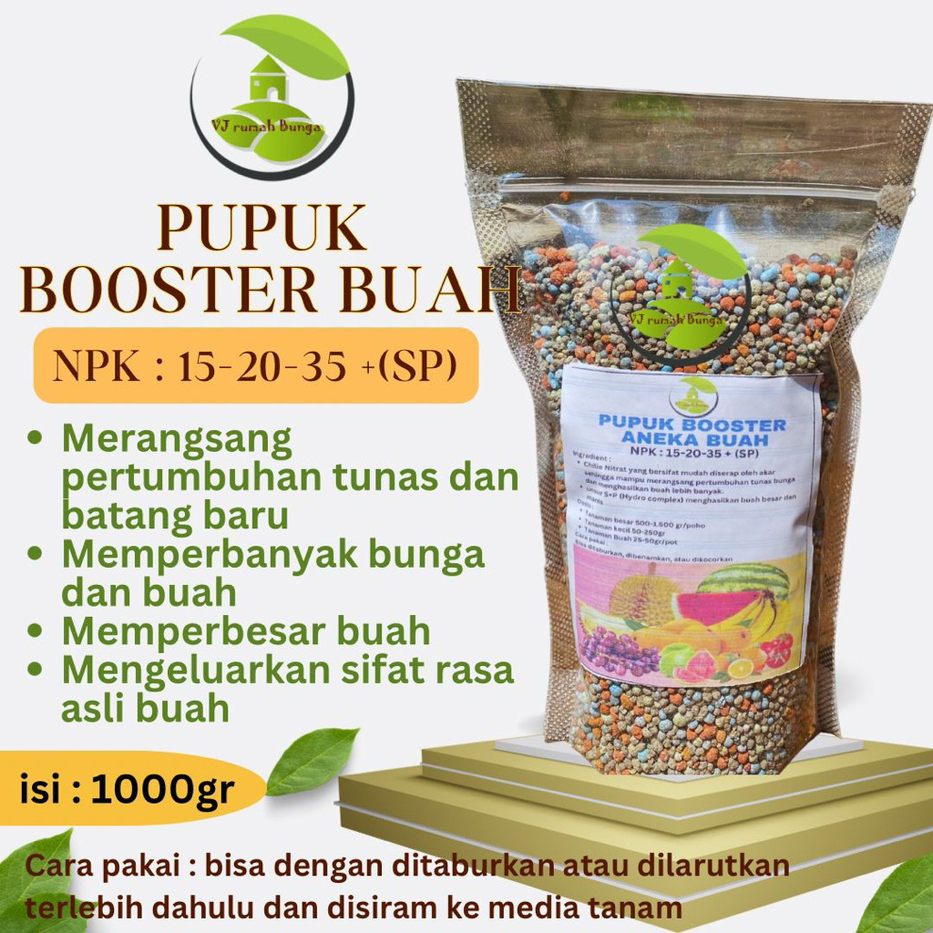 1000 gram -pupuk booster buah npk/pupuk pelebat buah