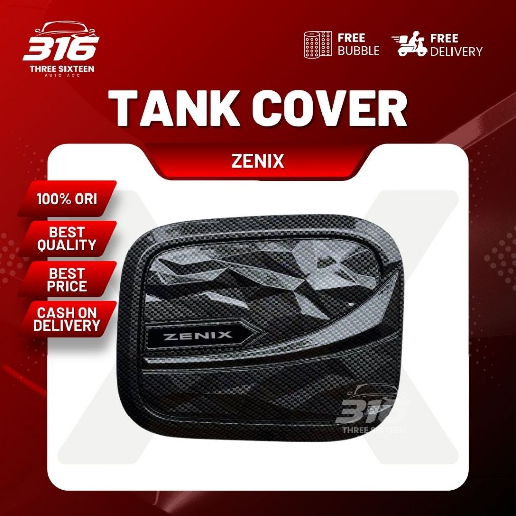 Jual Tank Cover Innova Zenix 2023 Up Tutup Tangki Bensin Premium Carbon ...