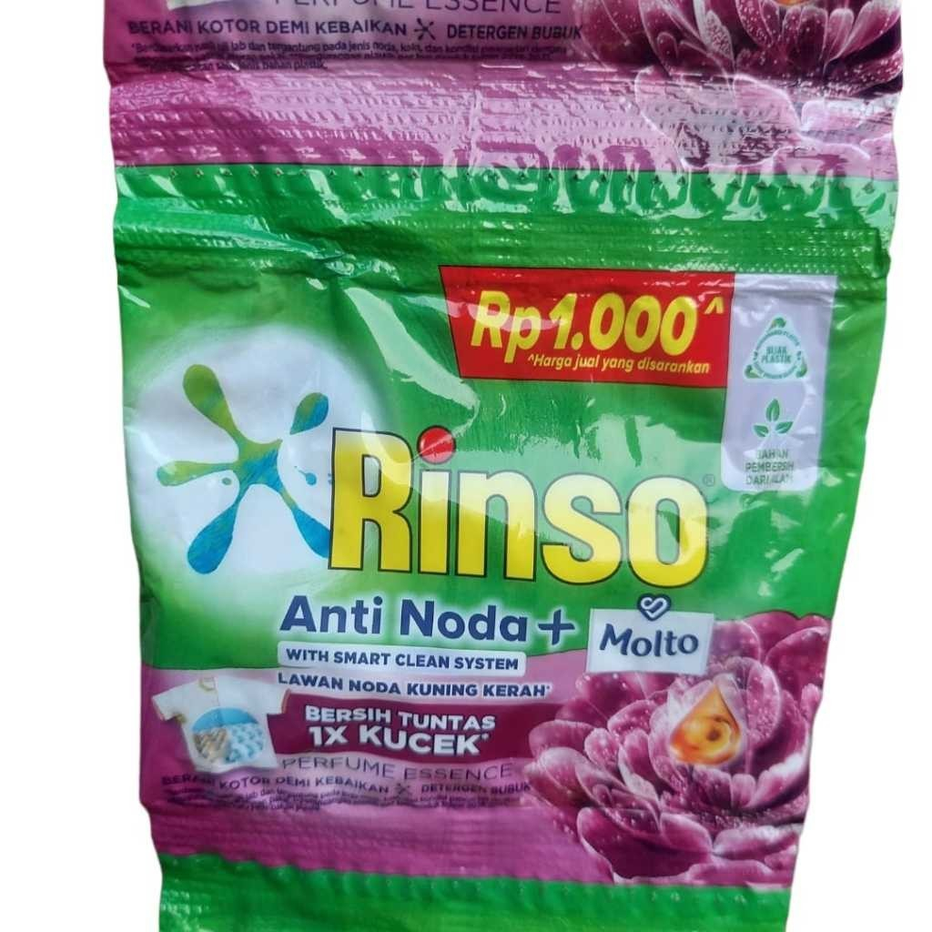 Jual 12 Pcs Rinso Detergent Bubuk kemasan 1000 renceng 40gr (2 Renceng ...