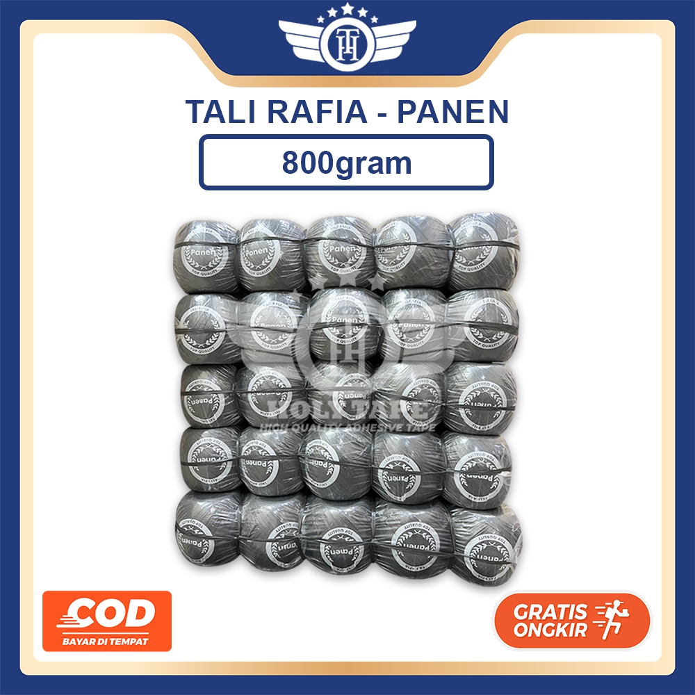 Jual Tali Rafia Kuat Hitam 1kg 1 Ball Isi 15 Roll CARGO | Shopee Indonesia
