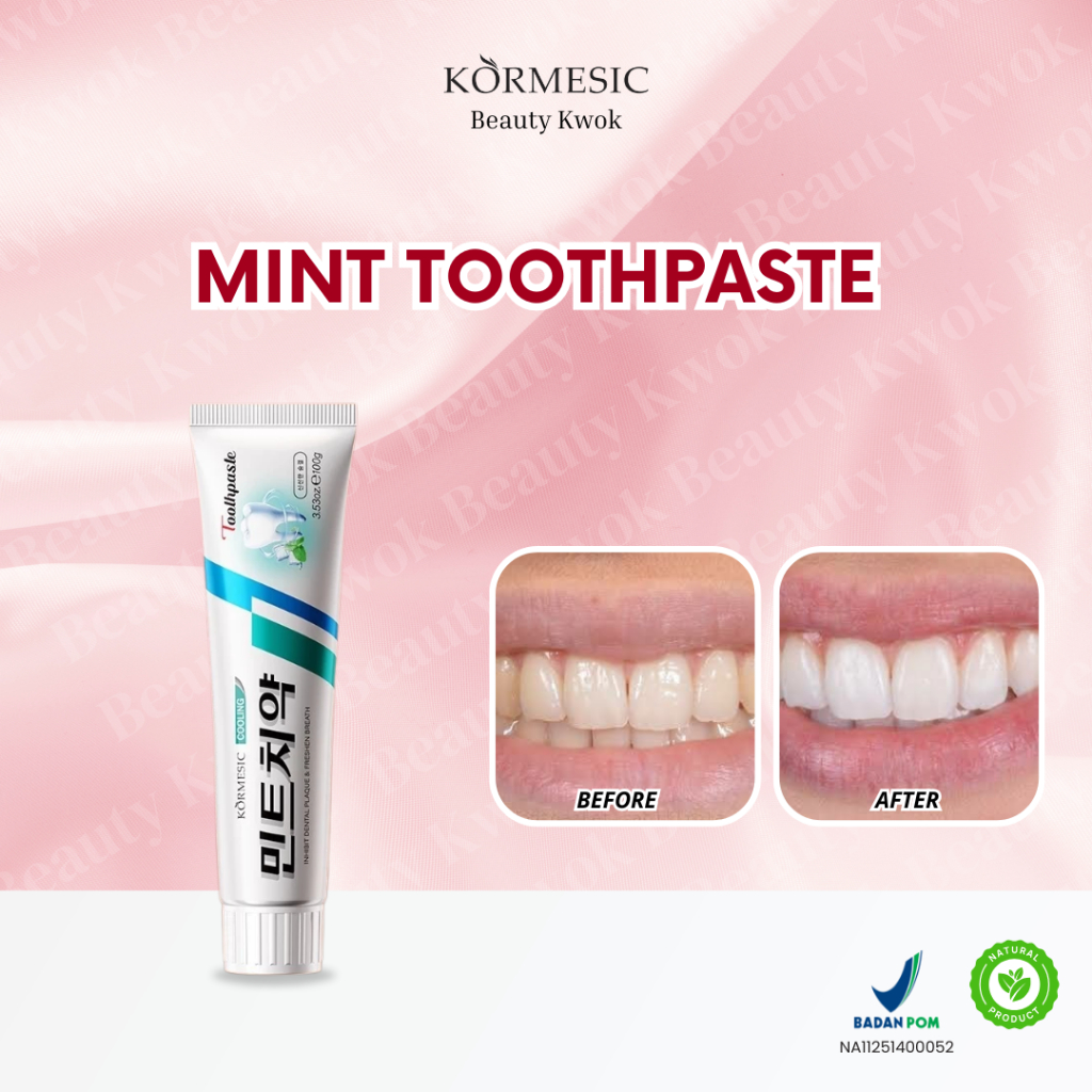 Jual [BPOM] KORMESIC Pasta Gigi Pemutih Nafas Segar Mint Toothpaste ...