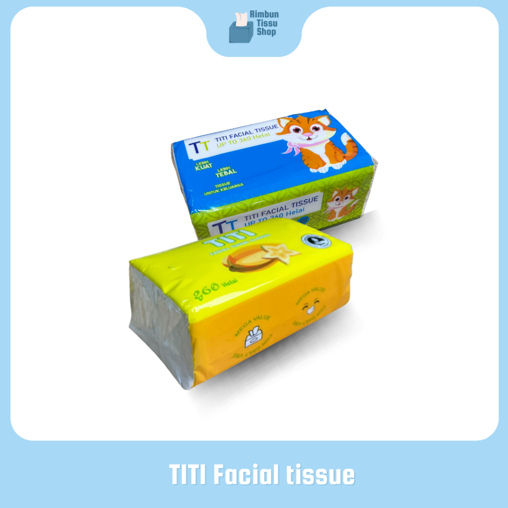 Jual TISU TITI 260 Helai Facial Tissue TISU WAJAH 2 ply Virgin Pulp ...