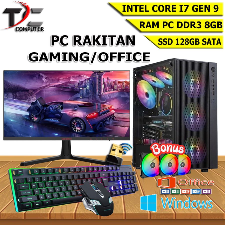 Jual PC RAKITAN I7 GEN 9 DDR4 / PC KOMPUTER RAKITAN GAMING CORE I7 ...