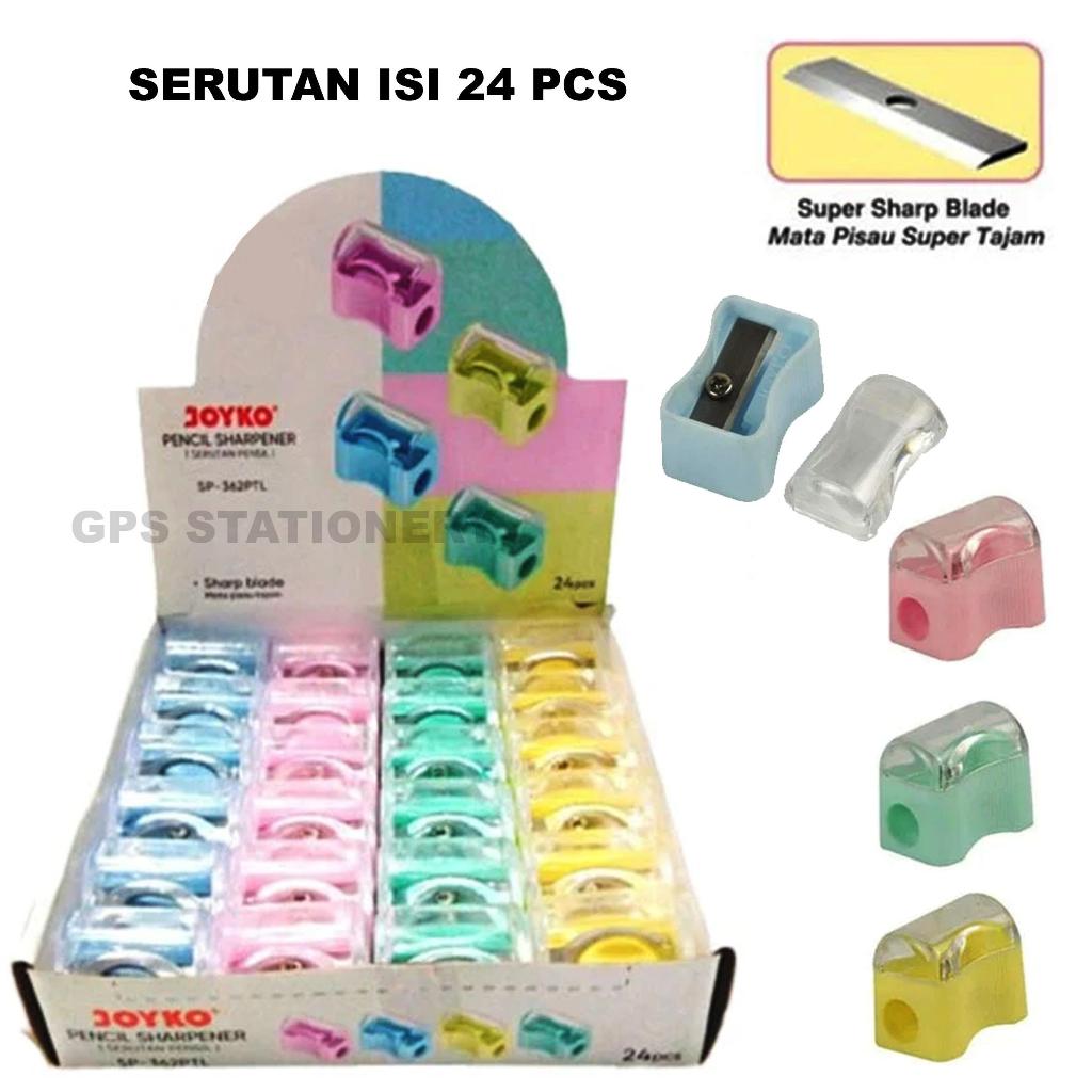 Jual Rautan / Serutan / Sharpener Joyko 1 pak isi 24 Pcs Pastel Alat ...