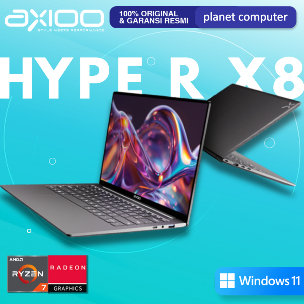 Jual Axioo Hype 7 X8 | Hype R X8 OLED Ryzen 7 6850 RAM 16GB 512 GB SSD ...