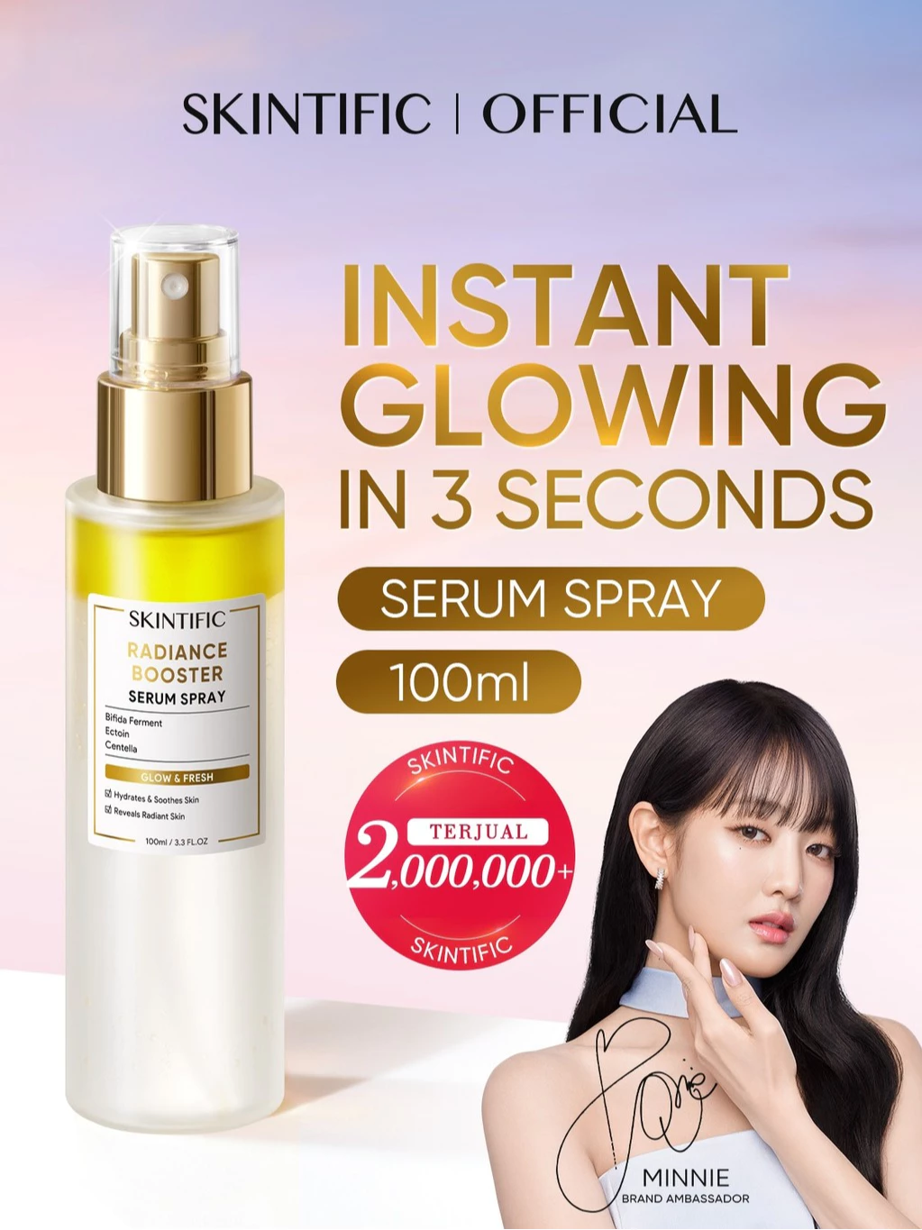 Pratinjau SKINTIFlC - Instant Glowing First Serum Spray 100ml