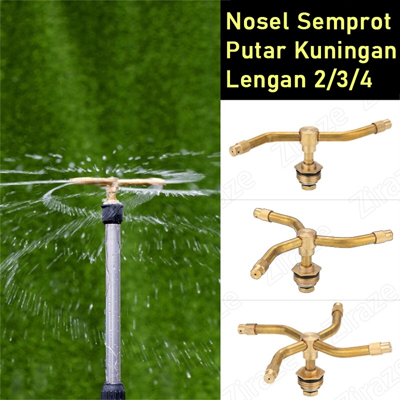 Jual Kepala Sprinkler Irigasi Putar Otomatis Lengan 2/3/4 Dengan Rotasi ...