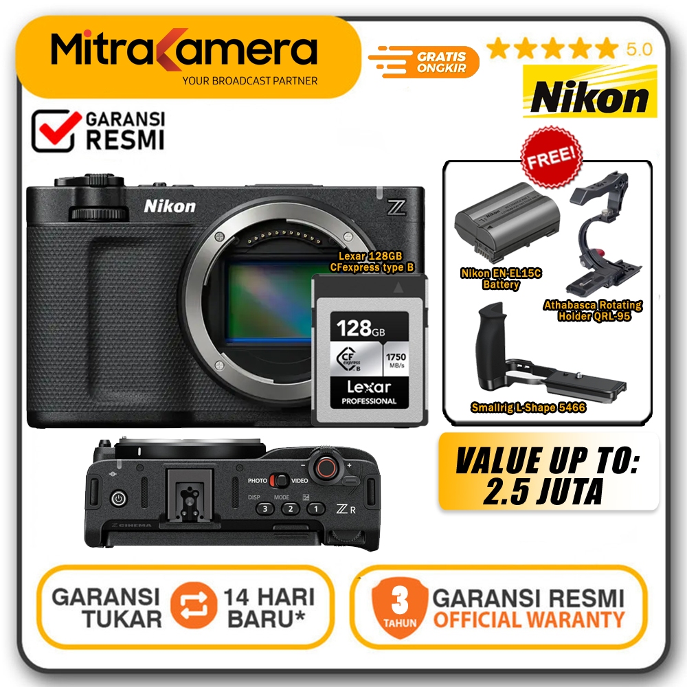 Jual Nikon ZR Body Only 6K Full-Frame Cinema Camera Nikon Z R Garansi ...
