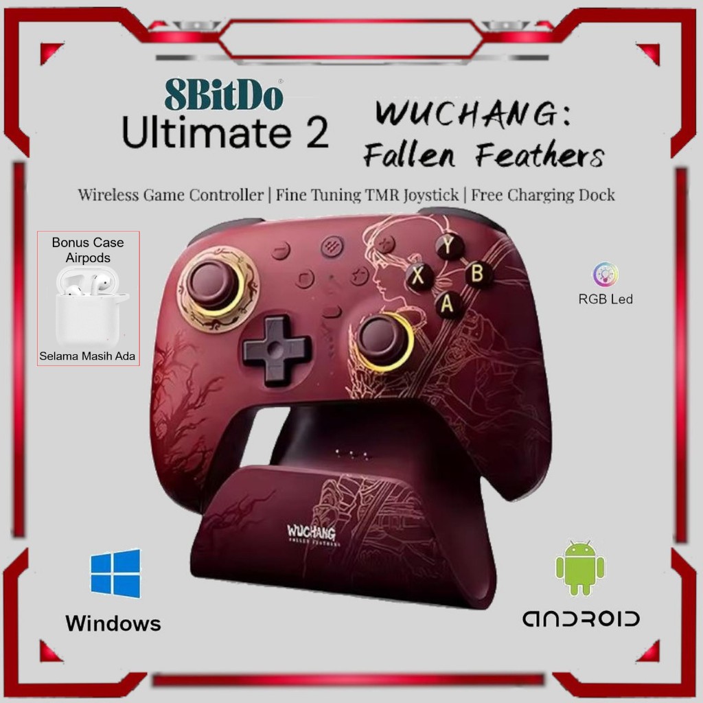 Jual 8Bitdo Ultimate 2 Upgrade Version Wireless Controller Gamepad Hall ...