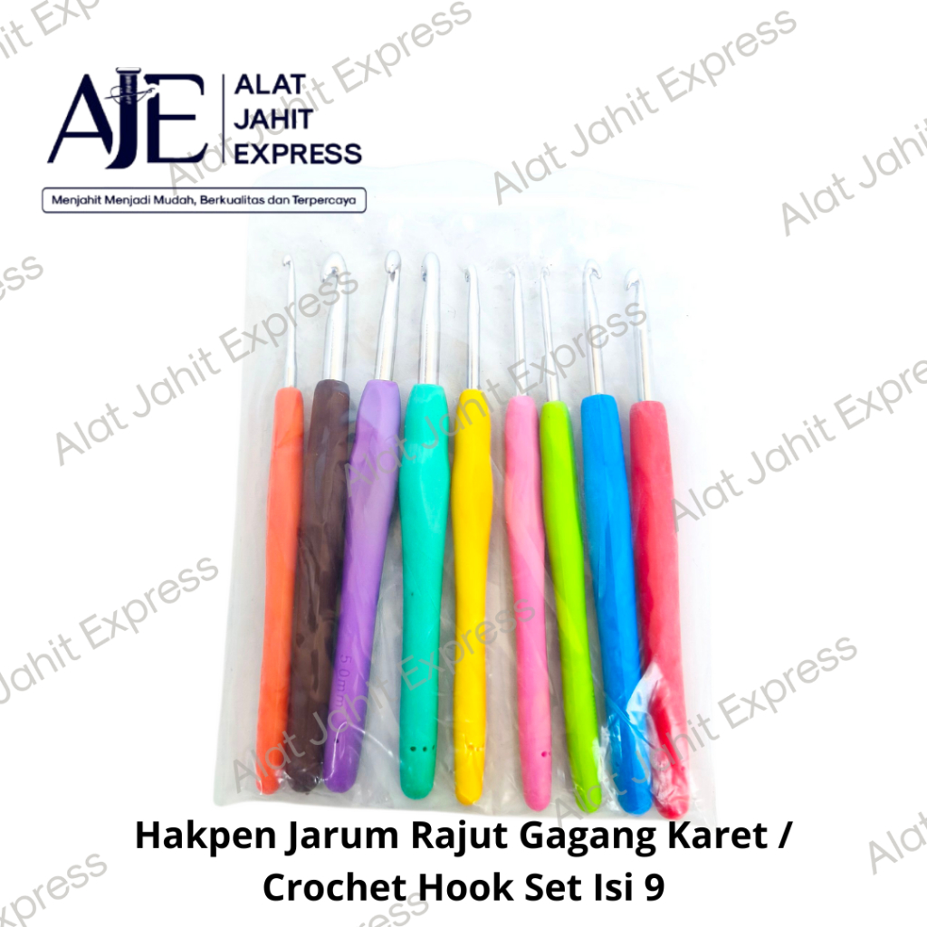 Jual Jarum Rajut / Hakpen / Crochet Hook Set Portable (Isi 9/22/53/100 ...