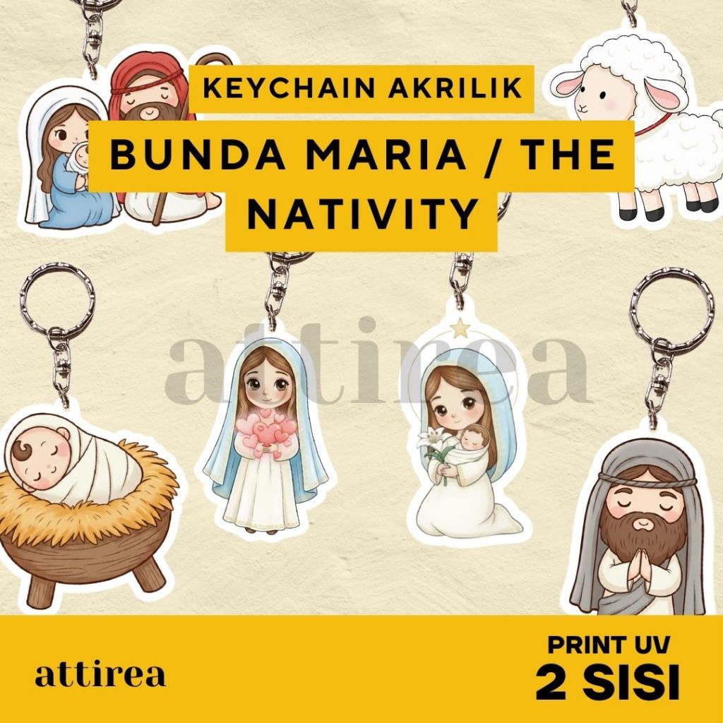 Jual Gantungan Kunci Akrilik Bunda Maria - The Nativity of Jesus ...