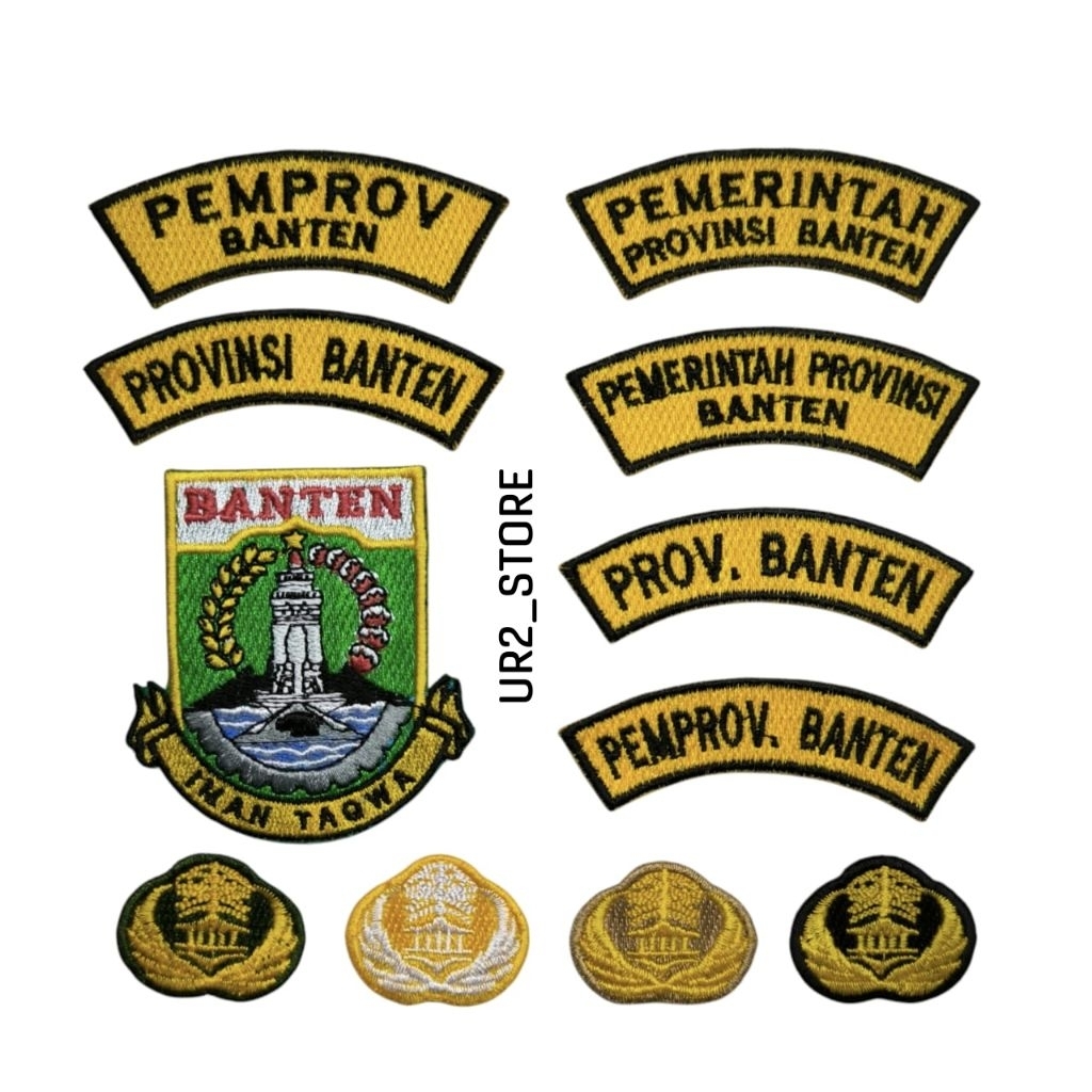 Jual BORDIR BADGE EMBLEM ATRIBUT ASN PNS LOGO PROVINSI BANTEN | Shopee ...