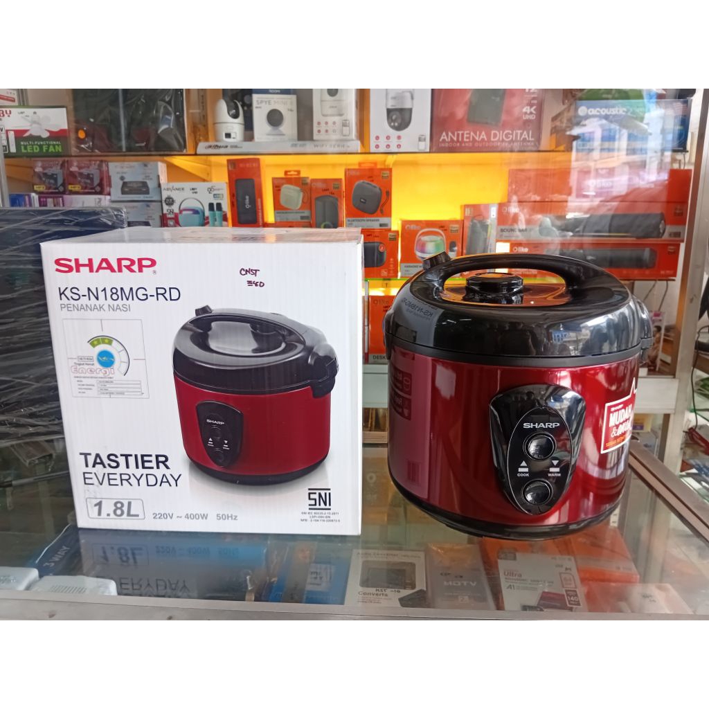 Jual Rice Cooker SHARP KS-N18MG-RD(1,8Liter)(Hanya Khusus Batam ...