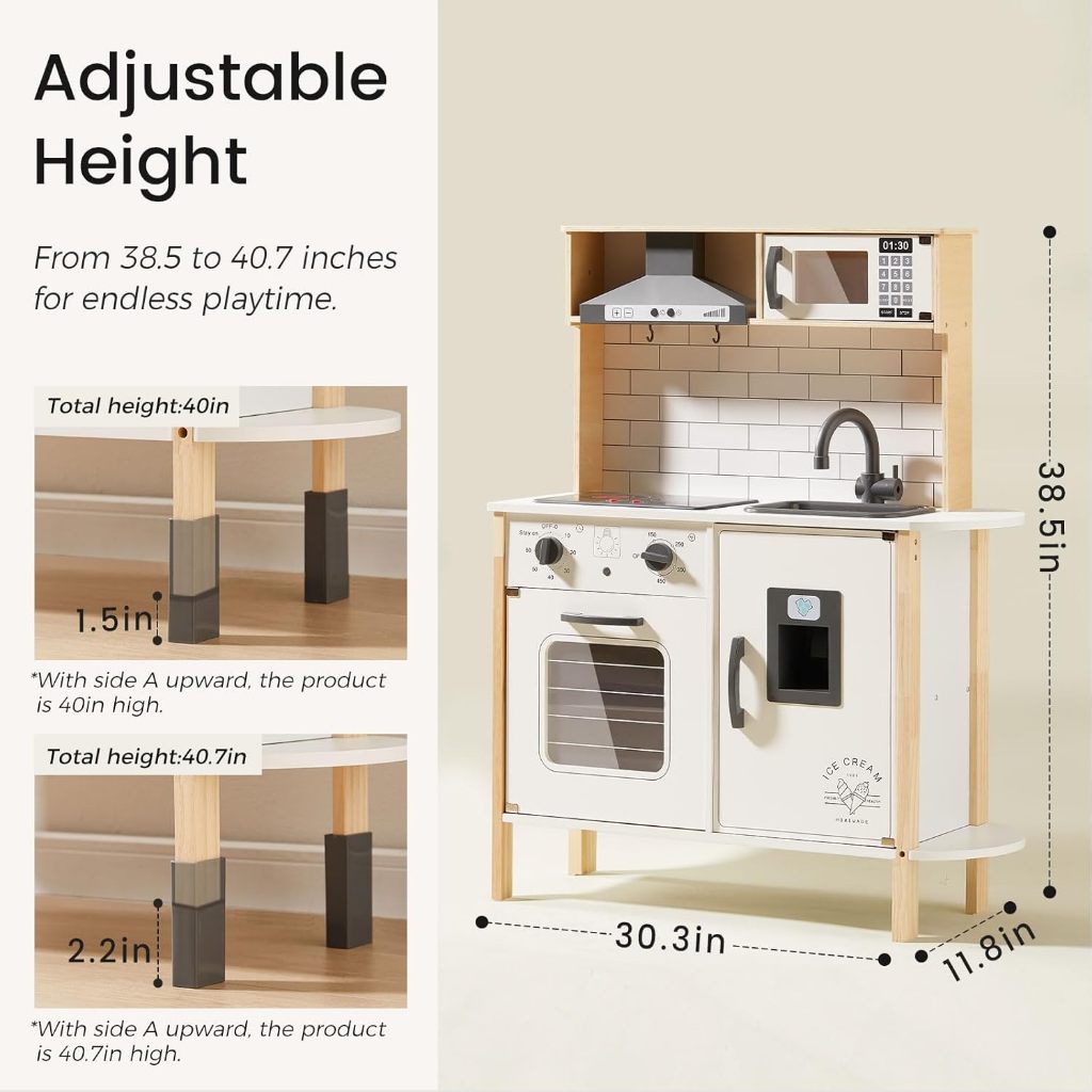 Jual TINY LAND PLAY KITCHEN FOR KIDS, WOODEN KIDS PLAY KITCHEN PLAYSET ...