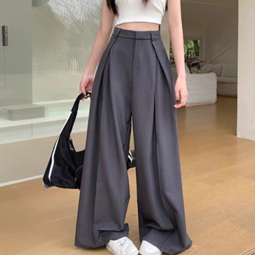 GDTIMA Celana Kulot Wanita Highwaist Casual Celana Panjang Pants