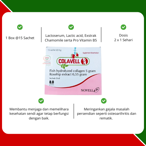 Jual COLAVELL ISI 15 SACHET UNTUK KESEHATAN PERSENDIAN | Shopee Indonesia