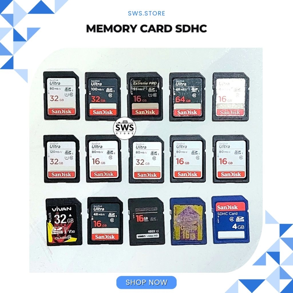 Jual Memory Kamera / SD Card / Sandisk Memory Kamera 4,8,16,32,64 GB ...