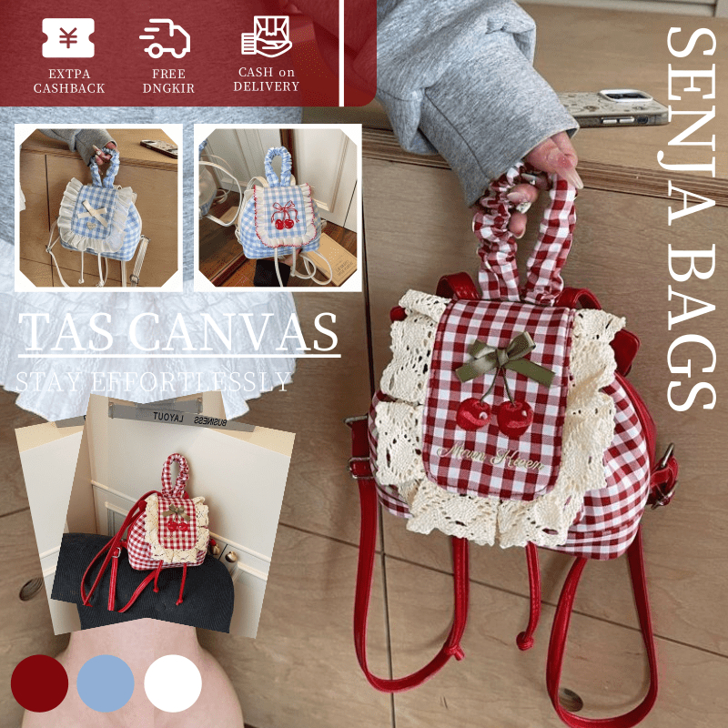 Jual Renda renda renda mini ransel Korea yang bekerja keras Korea Cute ...
